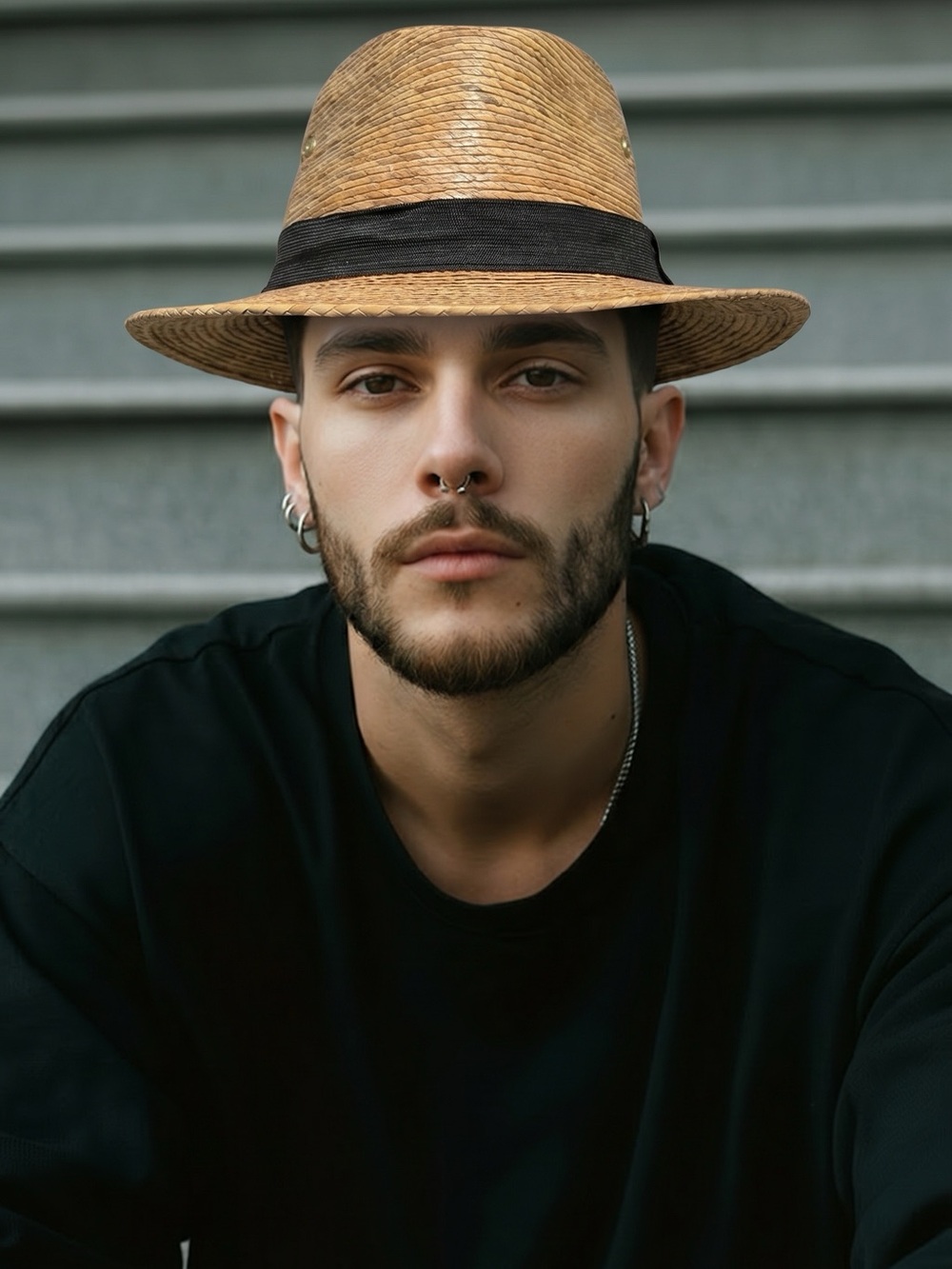 Handmade Straw Fedora‎